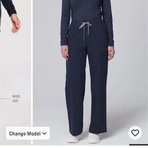 Wide-Leg high waisted Fabletics Scrub Pants
